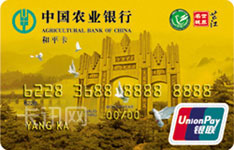 农业银行金穗芷江·和平贷记卡（金卡）