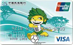 民生银行2010年南非世界杯双币信用卡（吉祥物版-普卡）