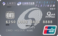 上海银行银河证券联名信用卡（钛金卡）