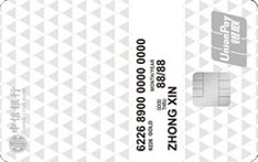 中信银行颜卡定制款X生活系列（几何卡）