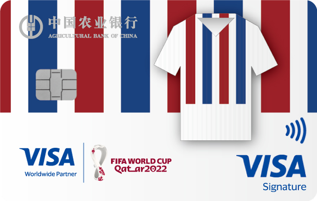 农业银行Visa FIFA世界杯主题信用卡（橙衣军团-队服版）